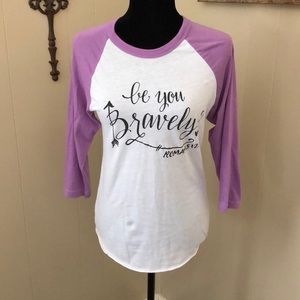 Baseball Style Scripture Tee